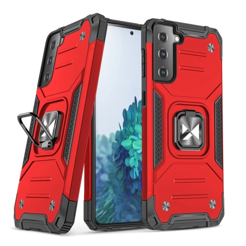 Wozinsky Ring Armor Tough Hybrid Case Magnetic Cover Holder Samsung Galaxy S22 (S22 Plus) червоний