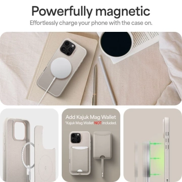 Puzdro Spigen pre iPhone 16 Pro Cyrill Kajuk Classic Charm Mag MagSafe Cream
