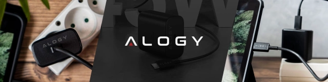USB-C typ C PD Premium nástěnná nabíječka rychlá 45W 3A kabel typu C 1M Alogy černá