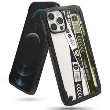 Ringke Fusion X Design Armor Case with Frame iPhone 12 Pro Max black (Ticket band) (XDAP0024)