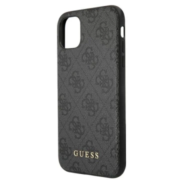 Etui Guess GUHCN61G4GFGR pro iPhone 11 6,1" pevný obal 4G kovové zlaté logo