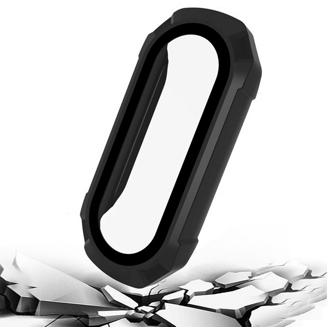 2-in-1 protective case with built-in glass for Xiaomi Mi Band 7 / 7 NFC Alogy Classic Case Black