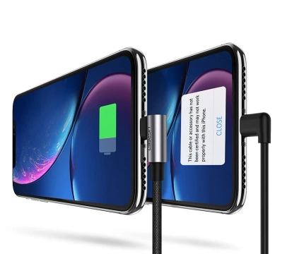 Uhlový kábel UGREEN USB - Lightning MFI 1m 2,4A čierny (60521)