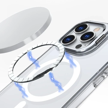 Etui iPhone 16 Pro MagStand MagSafe telefón Clear