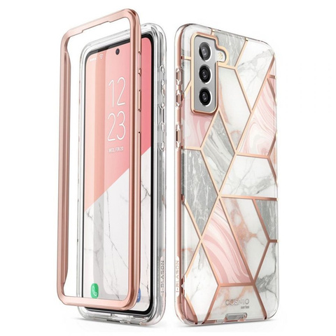Etui Supcase Cosmo do Samsung Galaxy S21 Marble Pink