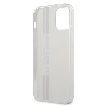Puzdro na telefón US Polo Tricolor Collection iPhone 12 mini 5,4". biela/biela