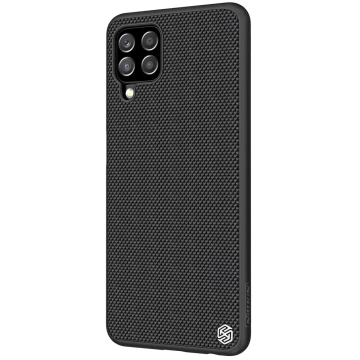 Nillkin Textured Case Strapazierfähige, verstärkte Hülle mit Gelrahmen und Nylon auf der Rückseite für Samsung Galaxy A22 4G schwarz
