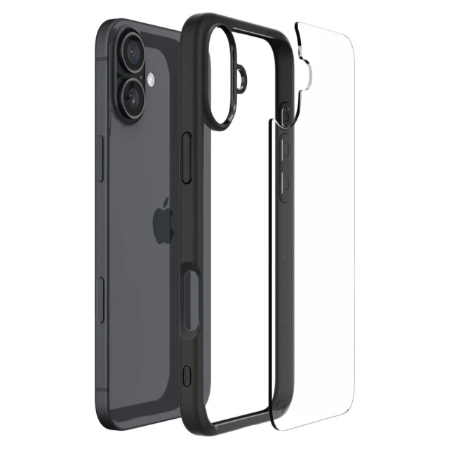 Etui Spigen Ultra Hybrid pre Apple iPhone 16 Matte Black