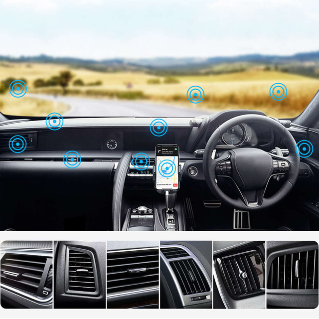 Alogy 2-in-1 car phone holder for windshield for dashboard grille Organizer