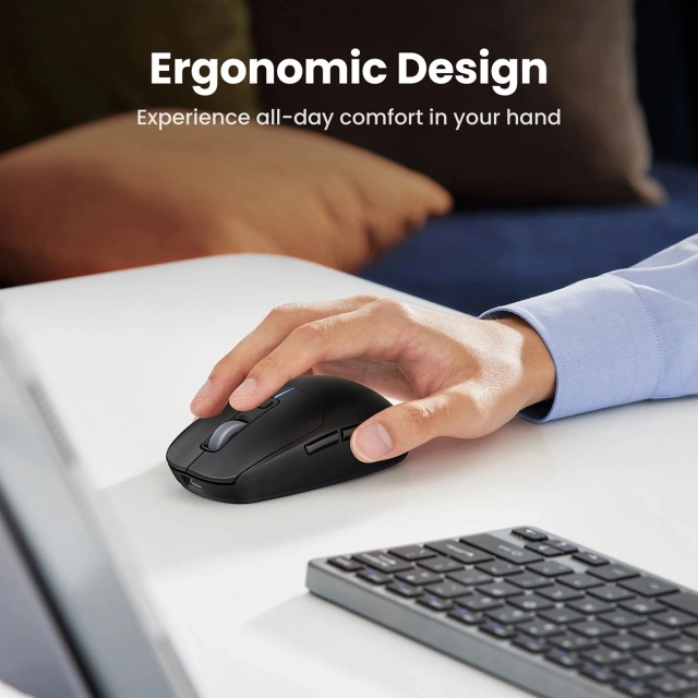 БЕЗДРОТОВА МИША UGREEN MU103 2.4GHz BT 5.0 DPI USB-C ЧОРНИЙ