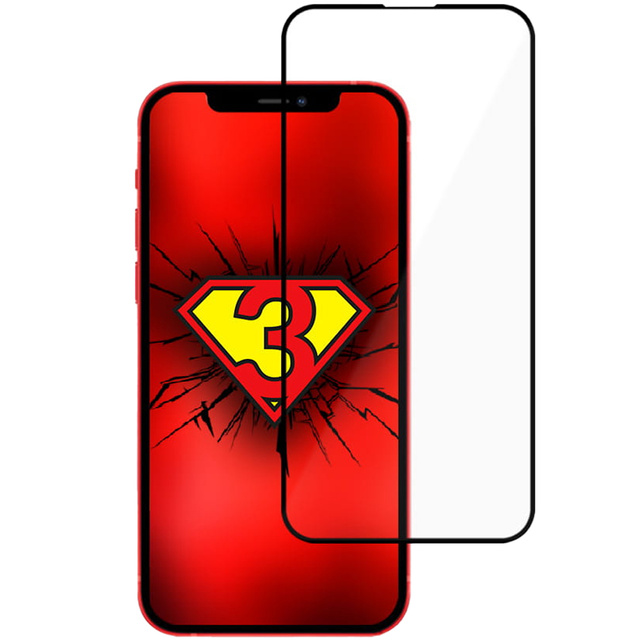 Sklo 3mk Flexible Glass Max 7H pre Apple iPhone 13 / 13 Pro / 14 Black