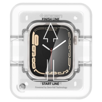 Hybridní skleněné spigen proflex "ez fit" 2-balení Apple Watch 7/8 (41 mm)