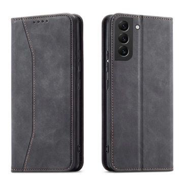Magnet Fancy Case for Samsung Galaxy S22 (S22 Plus) cover wallet for cards stand black