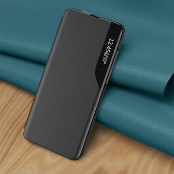 Eco Leather View Case elegantní pouzdro s funkcí chlopně a stojánku pro Samsung Galaxy A73 červené