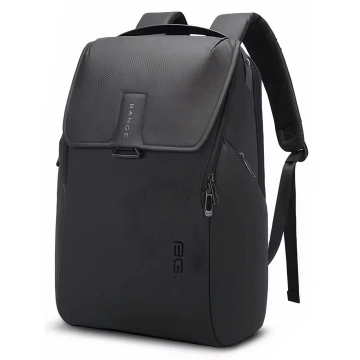 Bange Waterproof Backpack Laptop Bag 15.6" City Travel 46x30x19 cm for Work School Plane Men's Women's Black