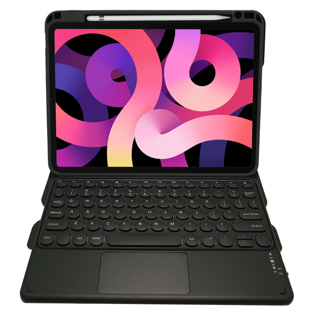 Alogy Bluetooth Keyboard Touchpad 4in1 Magnetic Pencil Case for Apple iPad Air 4 2020 / 5 2022 Black
