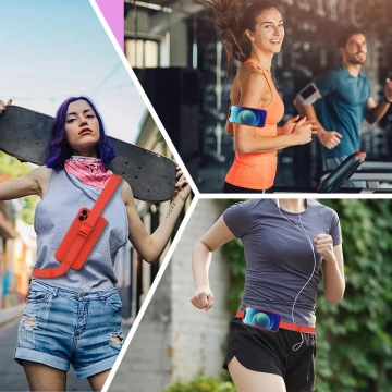 Rope case гелевий кейс на ланцюжку Сумка шнурок iPhone 12 mini темно-синій