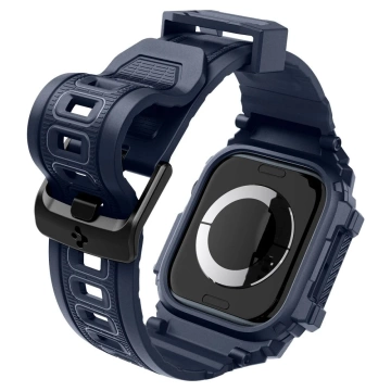 ЧОХОЛ З РЕМІНЦЕМ ДЛЯ APPLE WATCH 10 (46 ММ) ТЕМНО-СИНІЙ SPIGEN RUGGED ARMOR PRO
