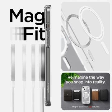 Etui Spigen Ultra Hybrid Mag MagSafe do Apple iPhone 15 Plus Zero One White