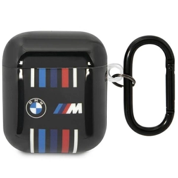 BMW BMA222SWTK case for AirPods 1/2 cover black/black Multiple Colored Lines