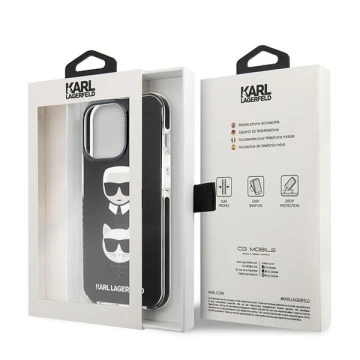 Etui Karl Lagerfeld KLHCP13XTPE2TK do iPhone 13 Pro Max 6,7" hardcase czarny/black Karl