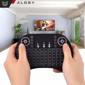 Alogy wireless mini keyboard backlit 3 colors touchpad