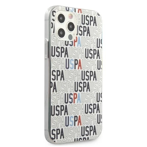 US Polo Logo Mania Collection iPhone 12/12 Pro 6,1" Handyhülle Weiss weiss