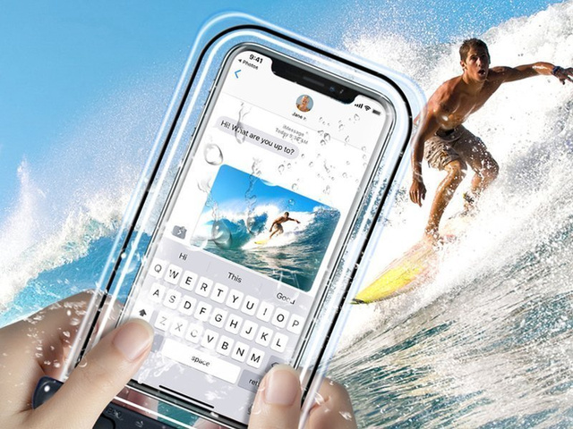 Vodotěsné pouzdro Alogy x2 univerzální vodotěsné IPX8 do 6,5" černé