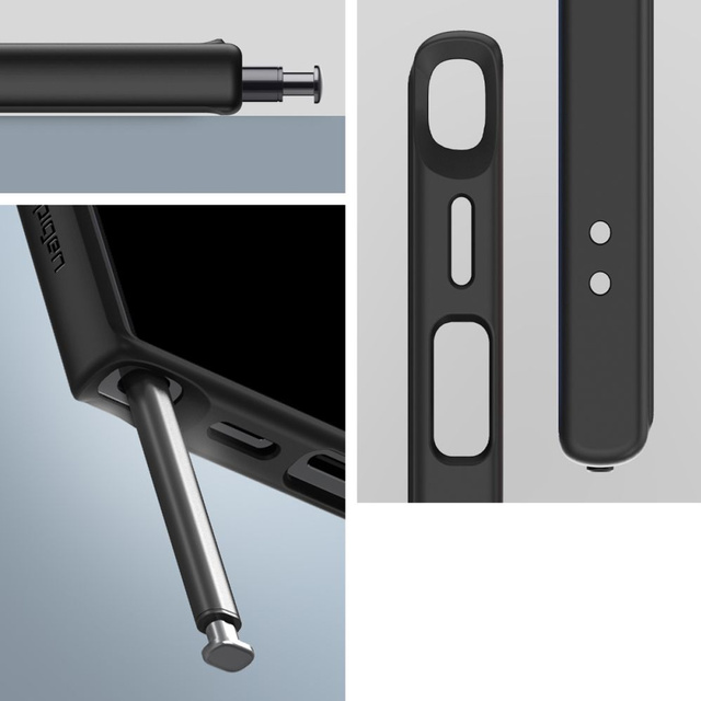 Puzdro pre Samsung Galaxy S24 Ultra Spigen Ultra Hybrid Case, zadný kryt, matné čierne sklo