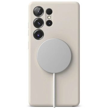 Чохол для Samsung Galaxy S25 Ultra із кам'яним кільцем, силіконовий, магнітний, MagSafe