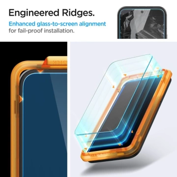 Tvrzené sklo Spigen ALM Glas.TR 2-Pack pro Google Pixel 8A Clear