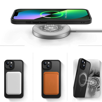 Захисний чохол для телефону MagMat Case for MagSafe для Apple iPhone 13 Mini Matte Black Glass