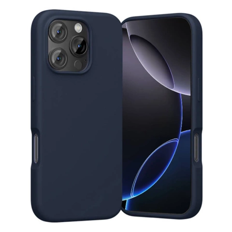 Etui ochronne do iPhone 16 Pro Max Vention MagSafe silikon niebieskie granatowe