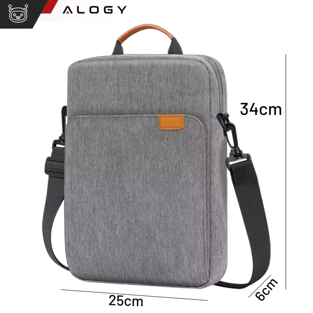 Alogy Laptop/ iPad Pro Air/ Tablet Bag 11-13 Inch Men's Women's Unisex Shoulder Strap Case Cover Pouch Gray