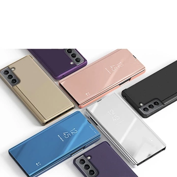 Flipový kryt Clear View Case pre Samsung Galaxy S22 (S22 Plus) čierny
