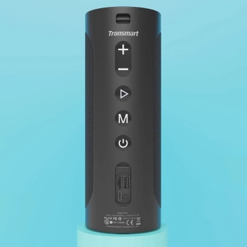 Tronsmart T6 Pro Tragbarer kabelloser Bluetooth 5.0-Lautsprecher 45 W LED-Hintergrundbeleuchtung Schwarz (448105)