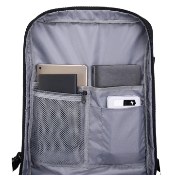 Bange Waterproof Backpack for Laptop 15.6" City Travel 45x30x16 cm for Work Airplane Men's Women's with USB Port Black