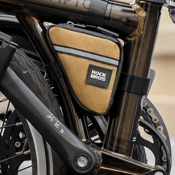 Rockbros 0.25l Triangle Bike Frame Bag – Brown