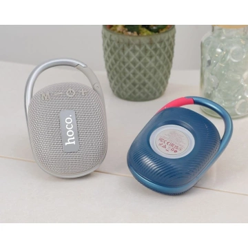 Bluetooth-колонка HOCO HC17 5 Вт 2 год з карабіном сірого кольору