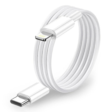 Alogy Nástenná nabíjačka Rýchla USB-C PD 20W Lightning kábel 1m biele puzdro