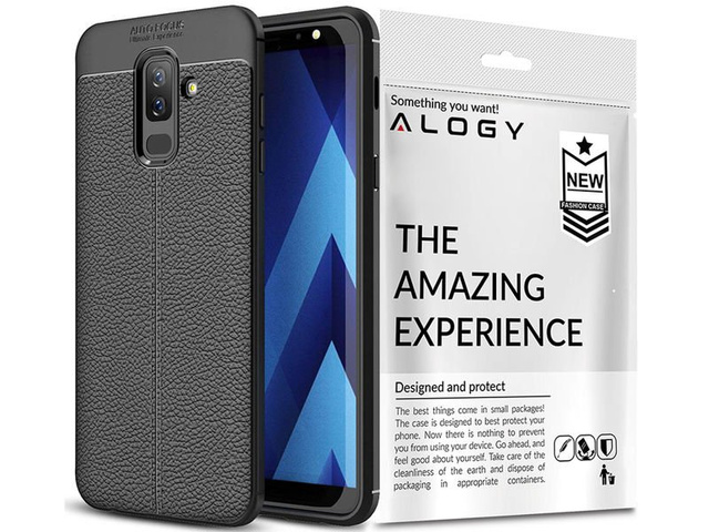 Etui Alogie Lederrüstung Samsung Galaxy A6 Plus