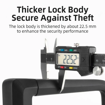 Rockbros RKS626 U-lock bicycle lock - black