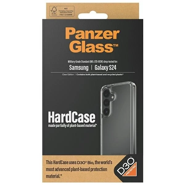 Priehľadné puzdro PanzerGlass HardCase D3O pre Samsung Galaxy S24