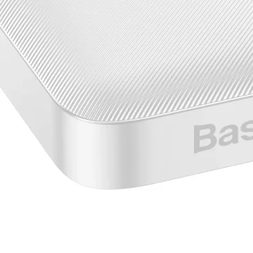 Powerbanka s rychlým nabíjením Baseus Bipow 10000mAh 20W bílá (Overseas Edition) USB-A - Micro USB kabel 0,25m bílý (PPBD050502)