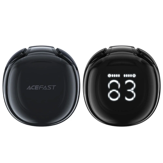 Acefast T9 Bluetooth 5.3 In-Ear-Kopfhörer mit Display, kabellos, Schwarz