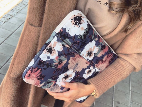 Сумка для ноутбука Canvaslife Pouch 14 для MacBook Air / Pro Blue Camellia