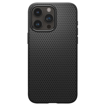 Puzdro na iPhone 15 Pro Max Spigen Liquid Air Case, puzdro, ochranná zadná strana, matné čierne sklo
