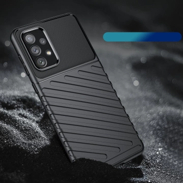 Ohebný pancéřový kryt Thunder Case pro Samsung Galaxy A73 černý