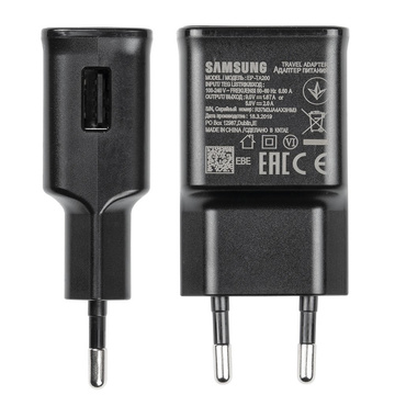Оригінальний настінний зарядний пристрій Samsung EP-TA200EBE 2A Black