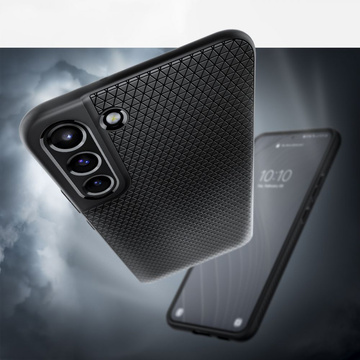 Spigen Liquid Air Hülle für Samsung Galaxy S22 Mattschwarz